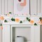 2Pcs Crepe Paper Flower Garlands Party Banners (Orange White)